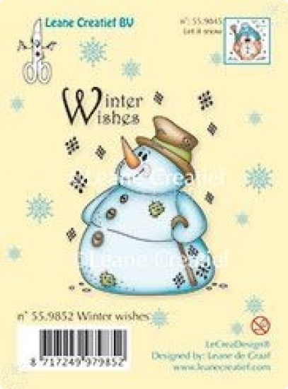 Stampila LeCrea Design - Snowman, Winter Wishes