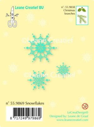 Set 3 stampile LeCrea Design - Snow Flakes
