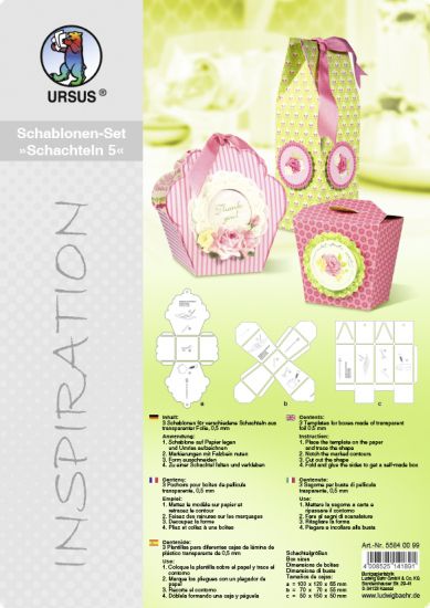Set 3 sabloane cutii - Templates 5