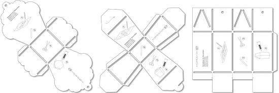Set 3 sabloane cutii - Templates 5