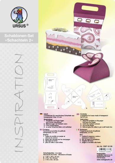 Set 3 sabloane cutii - Templates 2