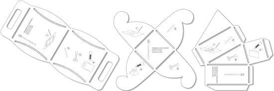 Set 3 sabloane cutii - Templates 2
