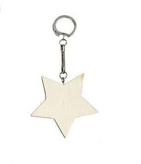 Breloc din lemn - Star