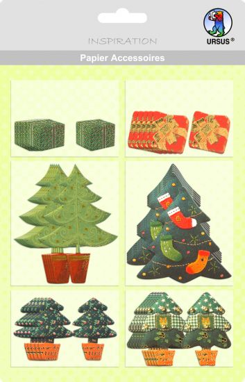 Set 36 accesorii felicitari - Motiv 10 - Christmas Tree