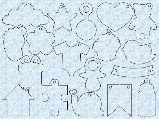 Set 90 tag-uri imprimate botez - Paper Tags - Anton