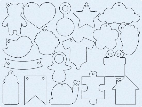 Set 90 tag-uri imprimate botez - Paper Tags - Anton
