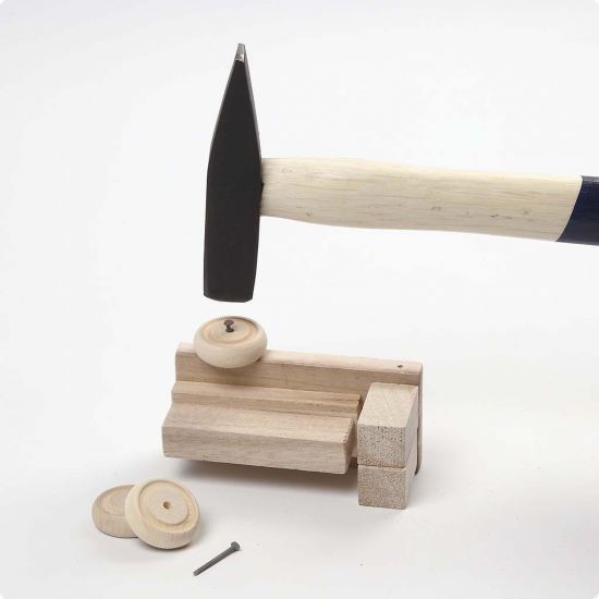 Profil pentru machete, lemn usor Paulownia, lungime 37 cm, 2 x 2 cm