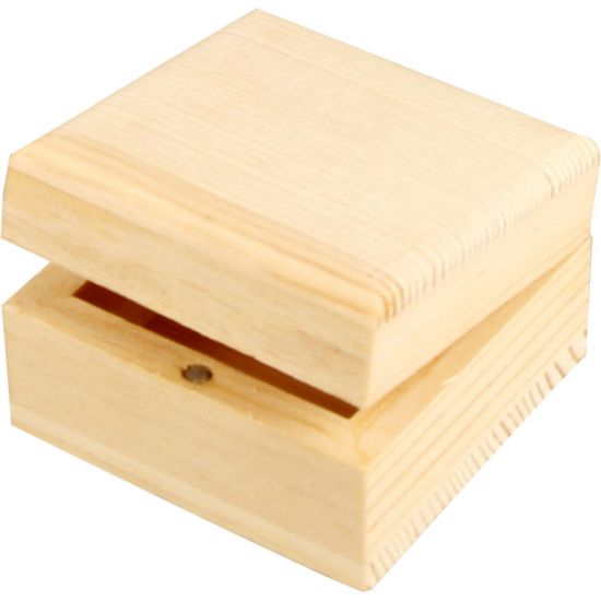 Cutie patrata din lemn de pin