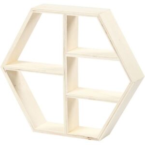 Suport din lemn cu 5 ferestre - Minimalist Shelf