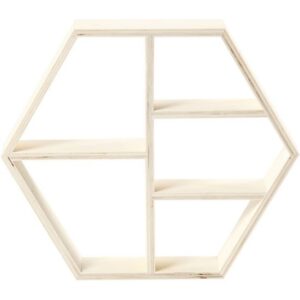 Suport din lemn cu 5 ferestre - Minimalist Shelf