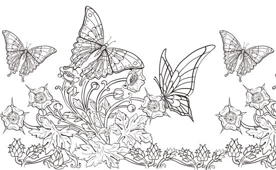Banda adeziva din hartie de orez - Butterfly