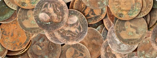 Banda adeziva din hartie de orez - Old Coins