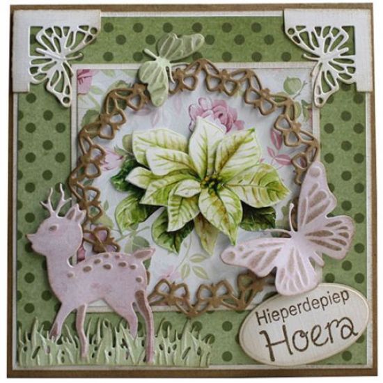 Set 2 matrite Cutting & Embossing - Corners butterfly left + right