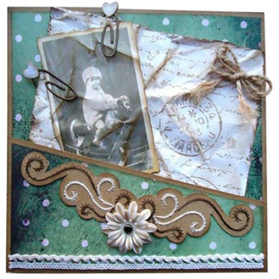 Set 2 matrite Cutting & Embossing - Paper clips baby-neutral