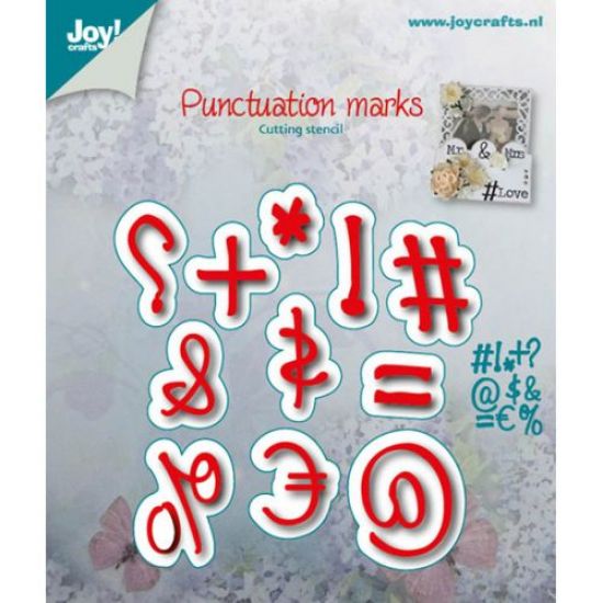 Set 11 matrite Cutting stencil - Punctuation