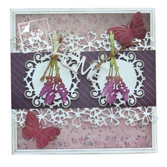 Set 2 matrite Cutting & Embossing - Lavender and Bow