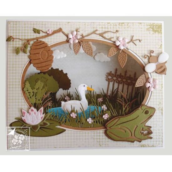 Set 2 matrite Cutting & Embossing - Lavender and Bow