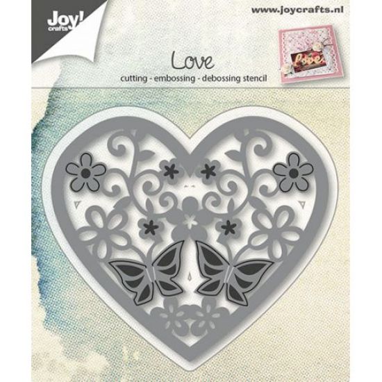 Matrita Cutting & Embossing - Heart with flowers & butterfly