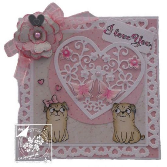 Matrita Cutting & Embossing - Heart with flowers & butterfly