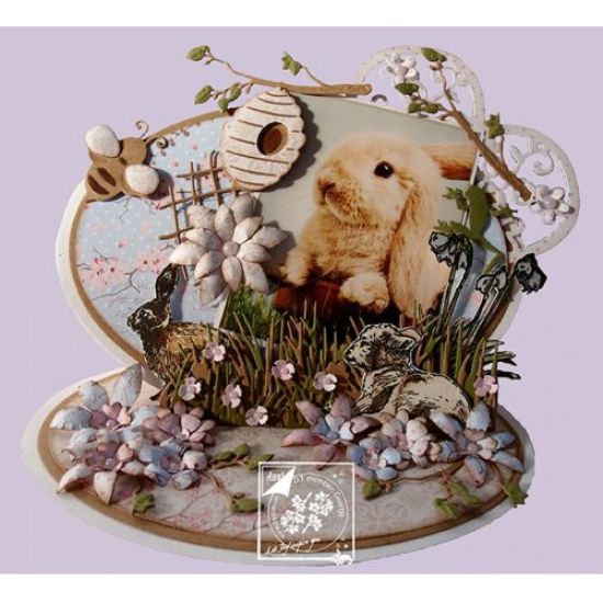 Matrita Cutting & Embossing - Heart with flowers & butterfly