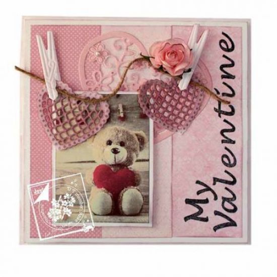 Matrita Cutting & Embossing - Heart with flowers & butterfly