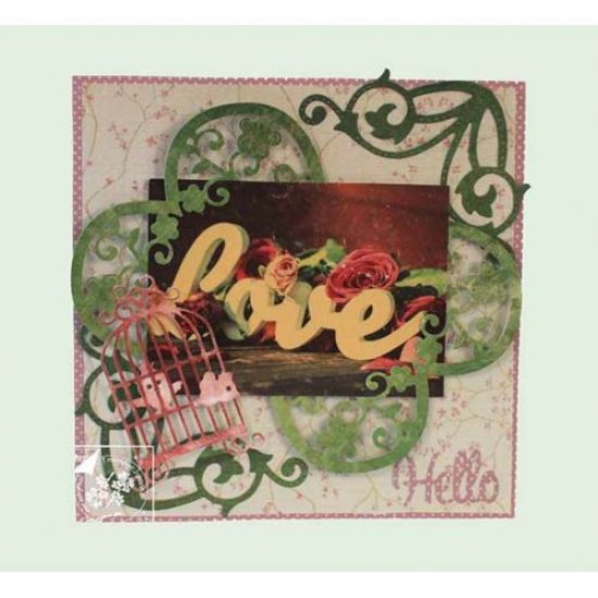 Matrita Cutting & Embossing - Heart with flowers & butterfly