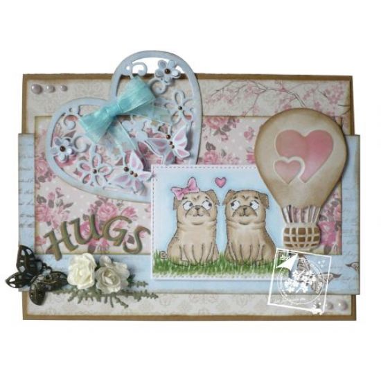 Matrita Cutting & Embossing - Heart with flowers & butterfly