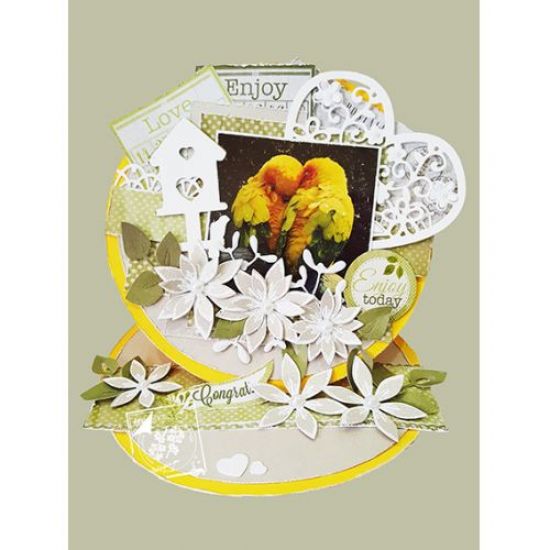 Matrita Cutting & Embossing - Heart with flowers & butterfly