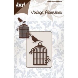 Matrita Vintage Flourishes - Bird cage and bird
