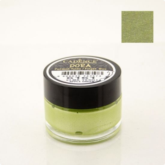 Vopsea pe baza de apa - Dora Finger Wax 20 ml - Apple Green