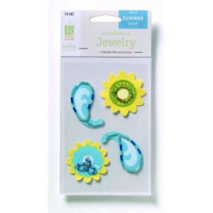 Set 4 aplicatii Scrapbooking Jewelry - Summer Casual