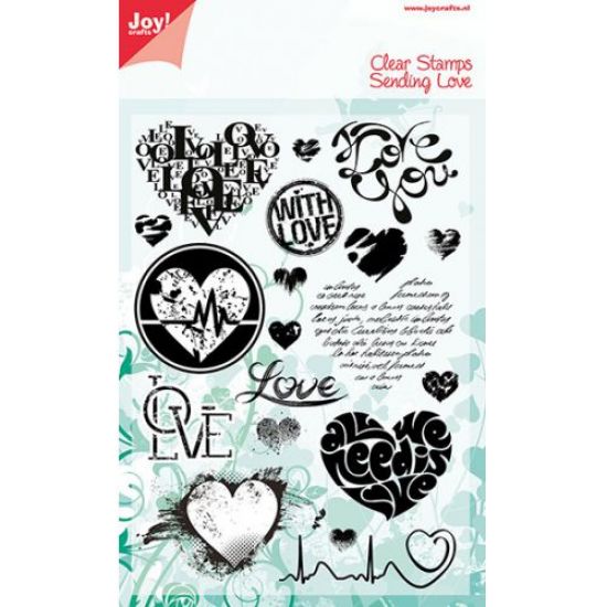 Set 19 stampile din silicon - Sending Love