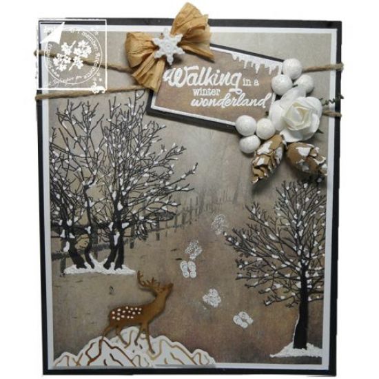 Set 2 stampile din silicon - Trees