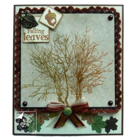 Set 2 stampile din silicon - Trees