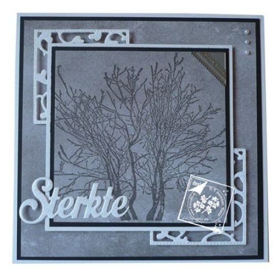Set 2 stampile din silicon - Trees