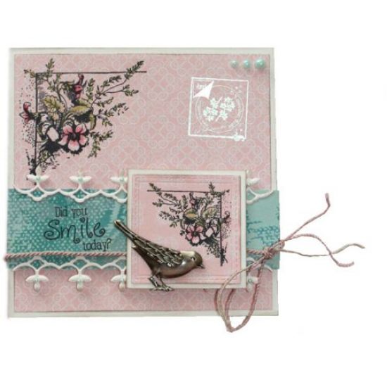 Set 2 stampile din silicon - Flowers Corners