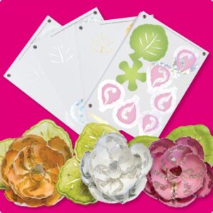 Set 60 cartoane imprimate si foliate - Bouquet Boutique Begonia Pads