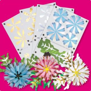 Set 60 cartoane imprimate si foliate - Bouquet Boutique Cornflower Pads