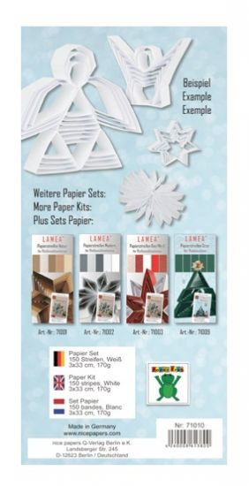 Set 150 benzi din hartie colorata - Lamea - White