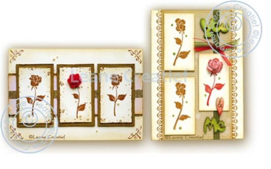 Set 16 flori decorative din rasina - Roses pink