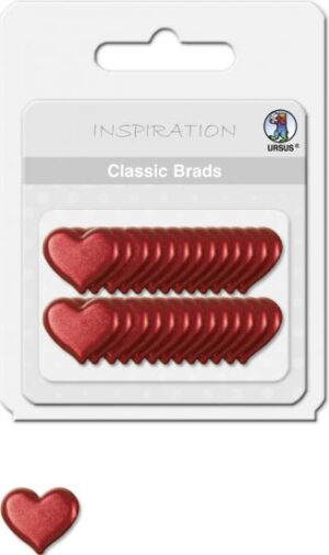Set 26 agrafe ornamentale - Hearts Red