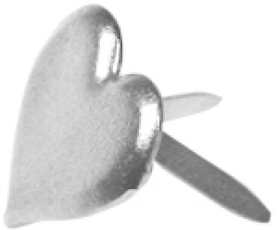 Set 26 agrafe ornamentale - Hearts Silver
