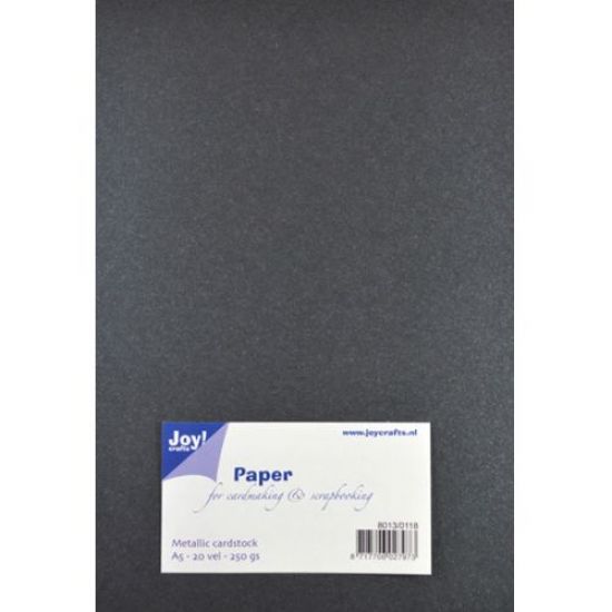 Set 20 coli carton A5 gri inchis metalizat