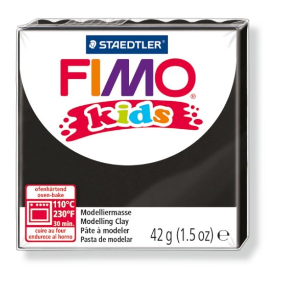 Pasta de modelaj Fimo Kids 42 g - Negru
