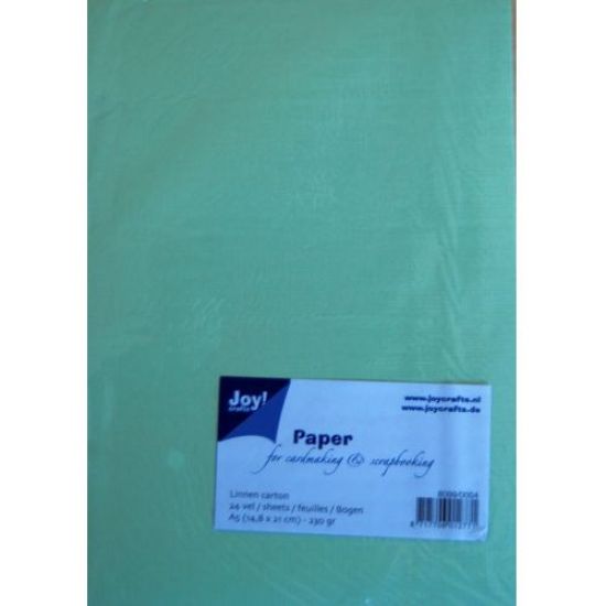 Set 24 coli carton A5 structura verde menta - imitatie tesatura stearsa
