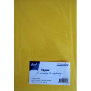 Set 24 coli carton A5 structura galben  - imitatie tesatura stearsa