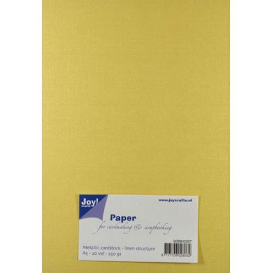Set 20 coli carton A5 structura crem intens metalizat