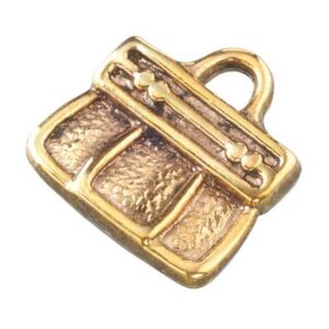 Set 4 pandante din plastic auriu - Bag Old Gold
