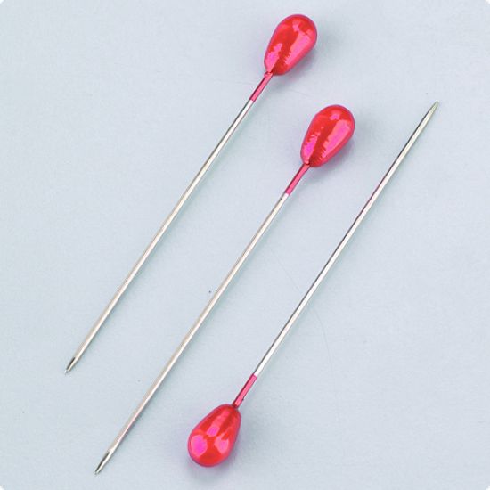 Set 40 ace cu perle rosii ovale