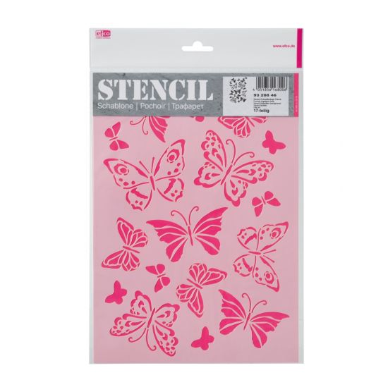 Sablon bricolaj A4 - Butterflies